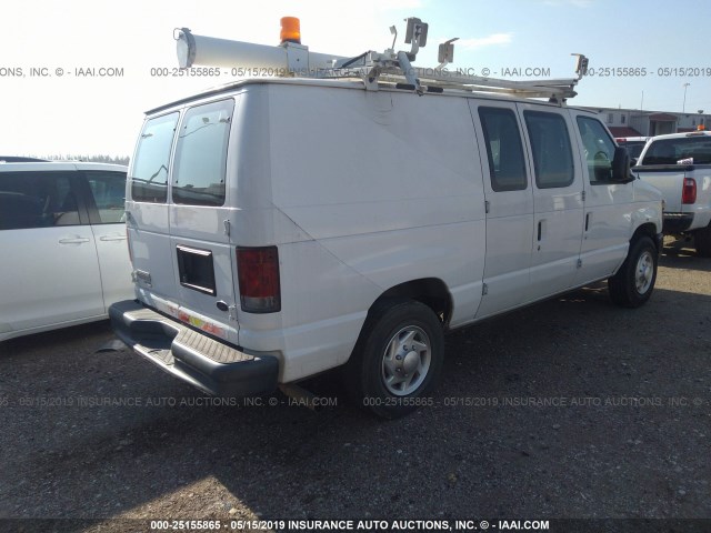 1FTNE2EL3BDA91847 - 2011 FORD ECONOLINE E250 VAN WHITE photo 4