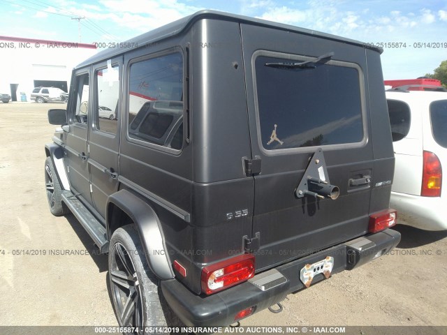 WDCYR46E53X139033 - 2003 MERCEDES-BENZ G 55 AMG BLACK photo 3