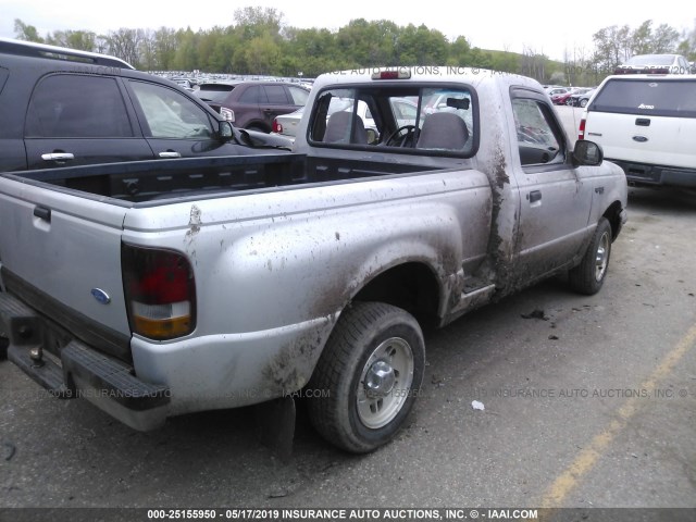 1FTCR10A3VPA13583 - 1997 FORD RANGER SILVER photo 4