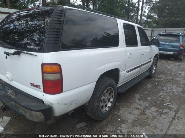 3GKEC16ZX3G250990 - 2003 GMC YUKON XL C1500 WHITE photo 4