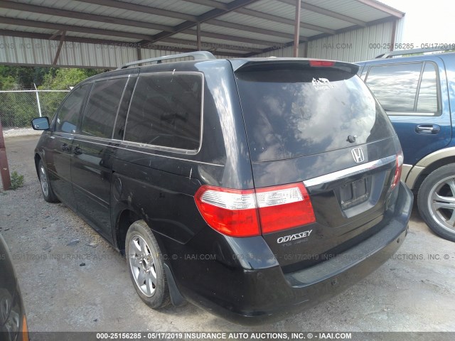 5FNRL38837B075457 - 2007 HONDA ODYSSEY TOURING BLACK photo 3