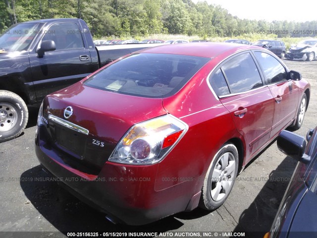 1N4AL21E37C118155 - 2007 NISSAN ALTIMA 2.5/2.5S RED photo 4