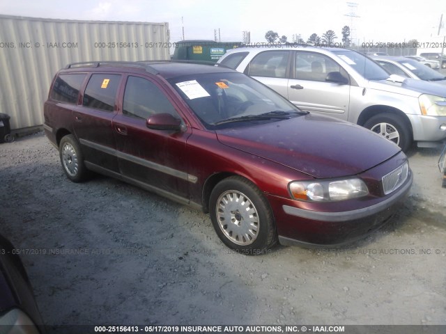 YV1SW58D911006851 - 2001 VOLVO V70 2.4T MAROON photo 1