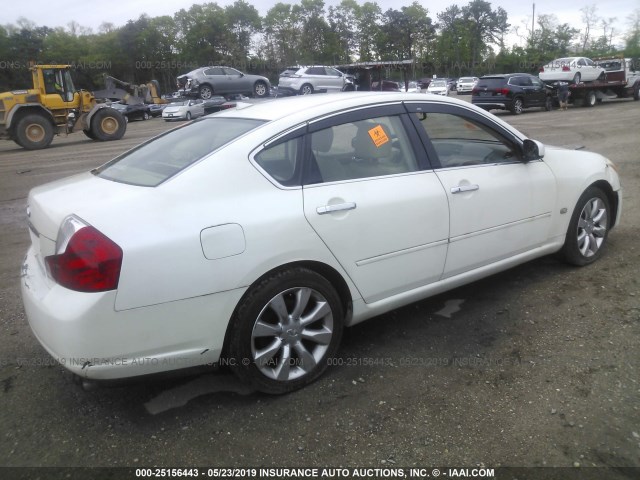 JNKAY01F06M253951 - 2006 INFINITI M35 SPORT WHITE photo 4