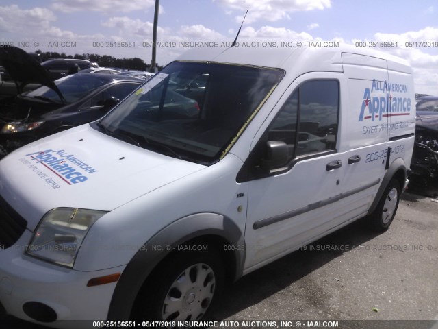 NM0LS7BN1AT034180 - 2010 FORD TRANSIT CONNECT XLT WHITE photo 6