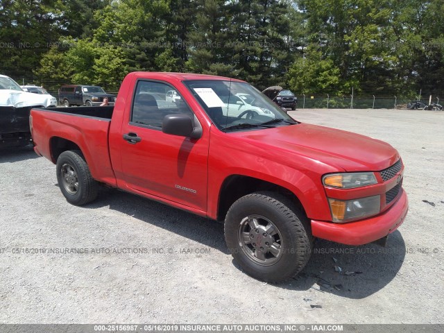 1GCCS148358186199 - 2005 CHEVROLET COLORADO RED photo 1