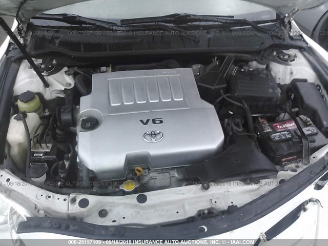 4T1BK46K07U519681 - 2007 TOYOTA CAMRY NEW GENERAT LE/XLE/SE WHITE photo 10