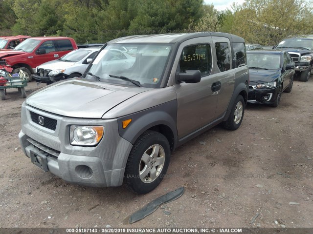 5J6YH28553L046556 - 2003 HONDA ELEMENT EX Champagne photo 2