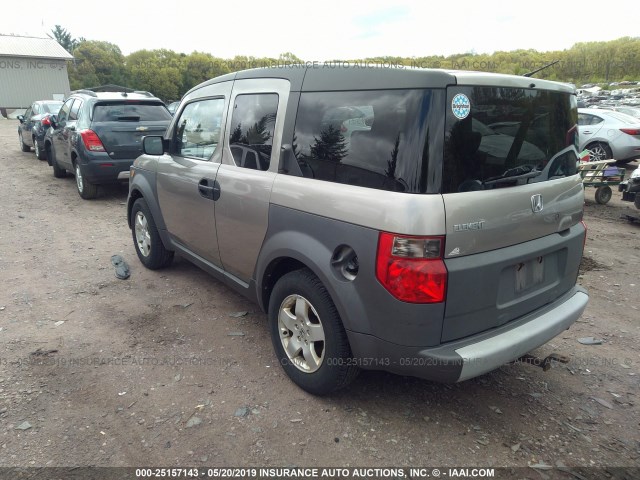 5J6YH28553L046556 - 2003 HONDA ELEMENT EX Champagne photo 3