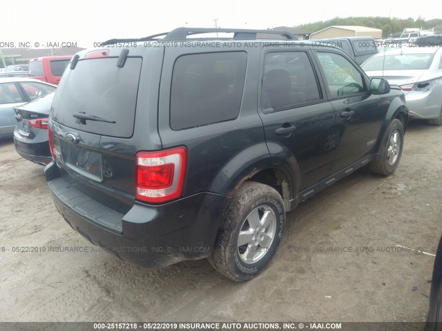 1FMCU03Z58KD57536 - 2008 FORD ESCAPE XLT GRAY photo 4