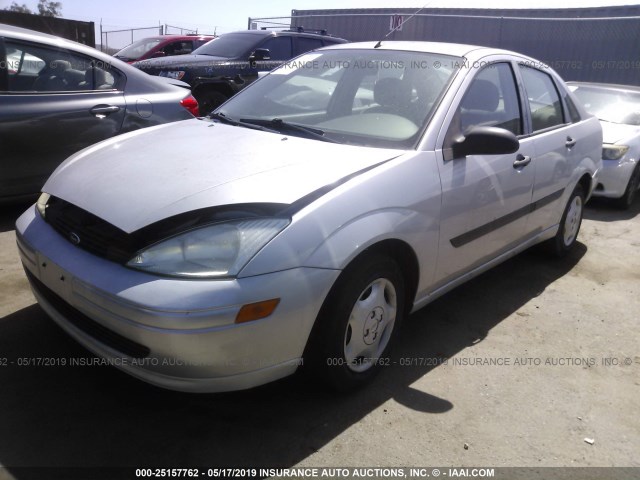 1FAFP33P41W275925 - 2001 FORD FOCUS LX SILVER photo 2