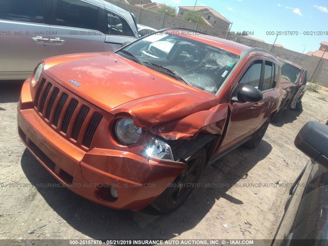 1J4NT4FB8AD585265 - 2010 JEEP COMPASS SPORT ORANGE photo 2