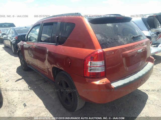 1J4NT4FB8AD585265 - 2010 JEEP COMPASS SPORT ORANGE photo 3