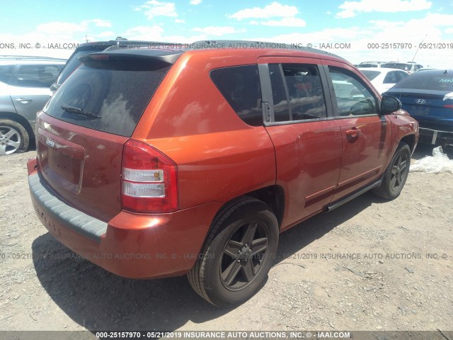 1J4NT4FB8AD585265 - 2010 JEEP COMPASS SPORT ORANGE photo 4