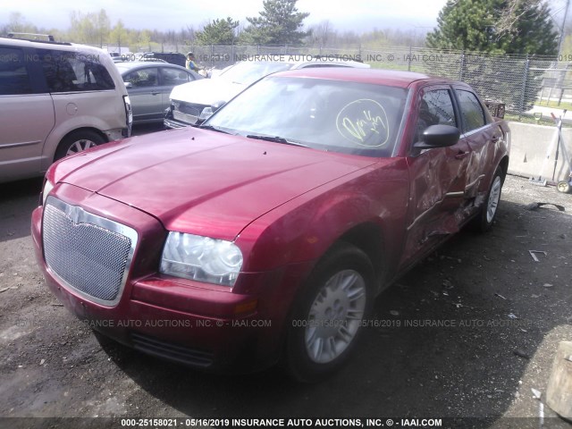 2C3KA43R07H888511 - 2007 CHRYSLER 300 RED photo 2