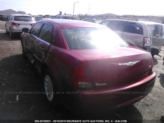 2C3KA43R07H888511 - 2007 CHRYSLER 300 RED photo 3