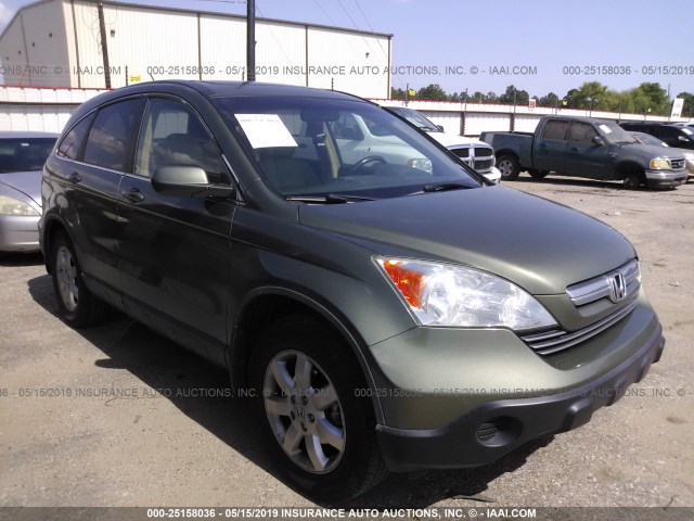 5J6RE38778L008094 - 2008 HONDA CR-V EXL GREEN photo 1