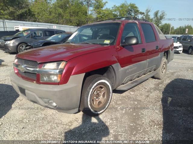 3GNEC12Z85G266827 - 2005 CHEVROLET AVALANCHE C1500 RED photo 2