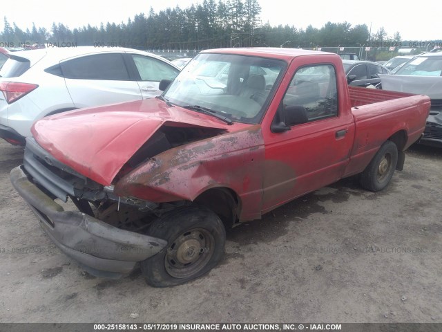 1FTCR10A2SUB68705 - 1995 FORD RANGER RED photo 2