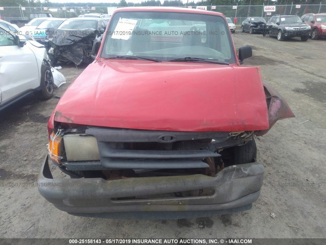 1FTCR10A2SUB68705 - 1995 FORD RANGER RED photo 6