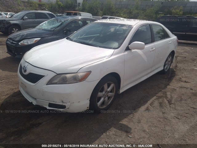 4T1BE46K17U562255 - 2007 TOYOTA CAMRY NEW GENERAT CE/LE/XLE/SE WHITE photo 2