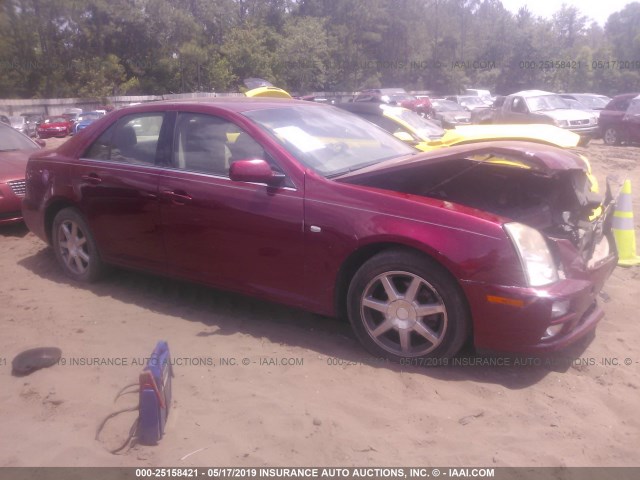 1G6DW677750135167 - 2005 CADILLAC STS RED photo 1