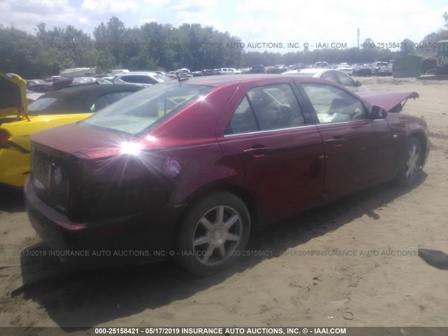 1G6DW677750135167 - 2005 CADILLAC STS RED photo 4