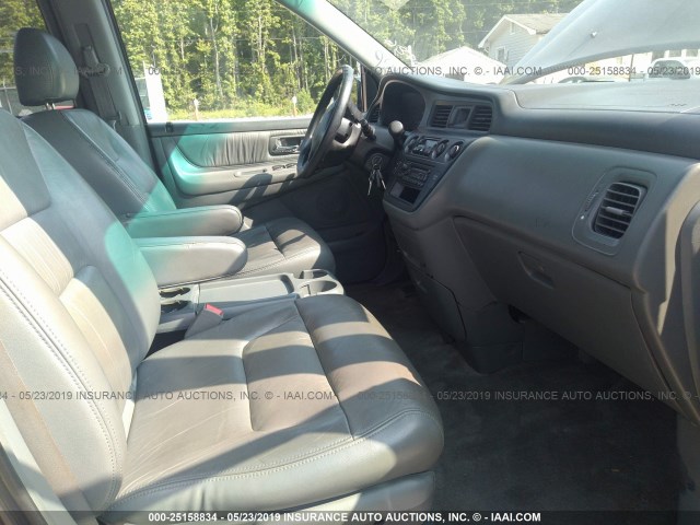 5FNRL18914B108433 - 2004 HONDA ODYSSEY EXL BLUE photo 5