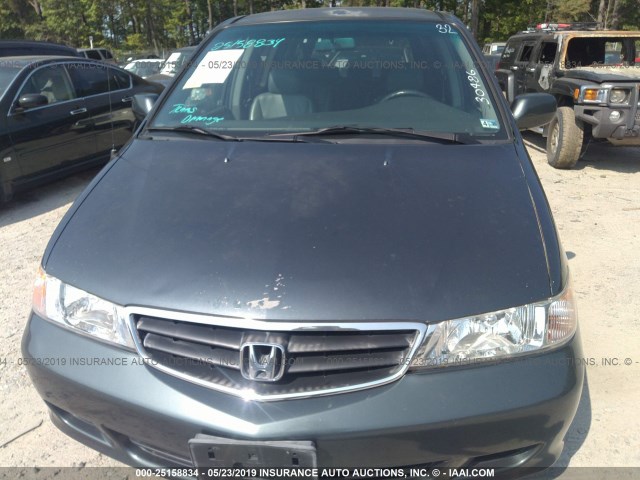 5FNRL18914B108433 - 2004 HONDA ODYSSEY EXL BLUE photo 6