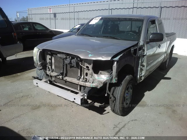 5TETX22N48Z580684 - 2008 TOYOTA TACOMA ACCESS CAB ოქროსფერი ფოტო 6
