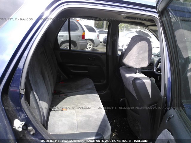 SHSRD788X2U004696 - 2002 HONDA CR-V EX BLUE photo 8