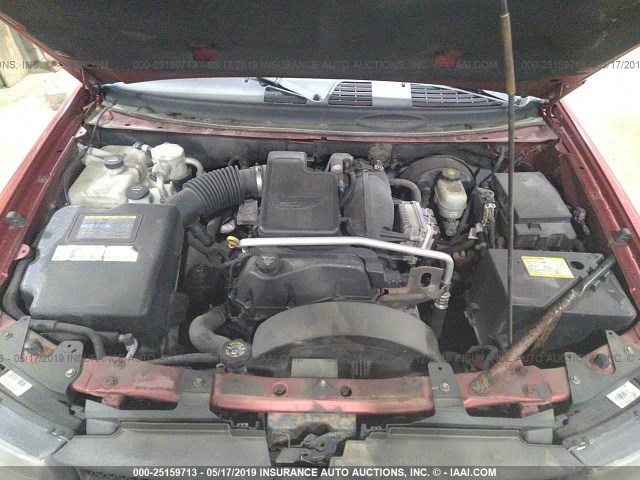 1GNDT13S142407287 - 2004 CHEVROLET TRAILBLAZER LS/LT RED photo 10