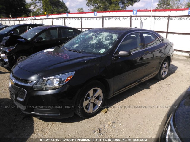 1G11B5SL5EF165557 - 2014 CHEVROLET MALIBU LS BLACK photo 2