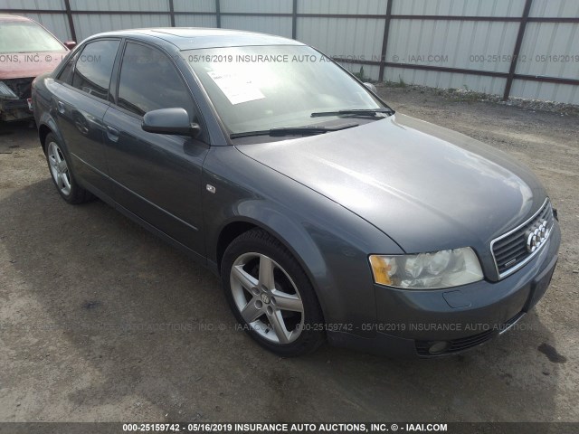 WAULC68E72A302600 - 2002 AUDI A4 1.8T QUATTRO GRAY photo 1