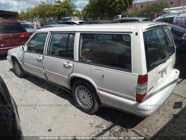 YV1KW9612S1021855 - 1995 VOLVO 960 WHITE photo 3