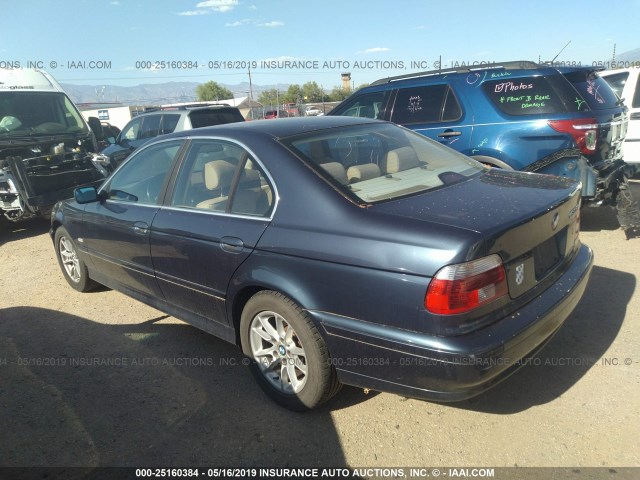WBADT43453G024799 - 2003 BMW 525 I AUTOMATIC BLUE photo 3