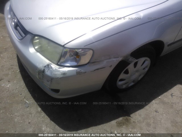 1NXBR12E61Z530332 - 2001 TOYOTA COROLLA CE/LE/S SILVER photo 6