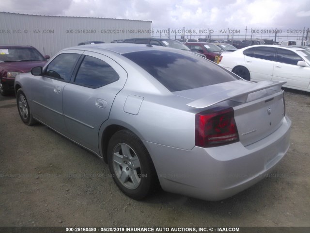 2B3KA43G06H406145 - 2006 DODGE CHARGER SE/SXT SILVER photo 3