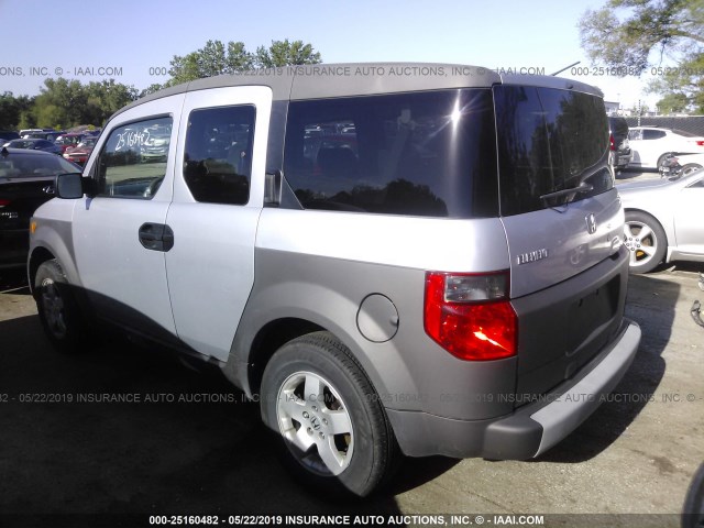 5J6YH28514L017430 - 2004 HONDA ELEMENT EX SILVER photo 3