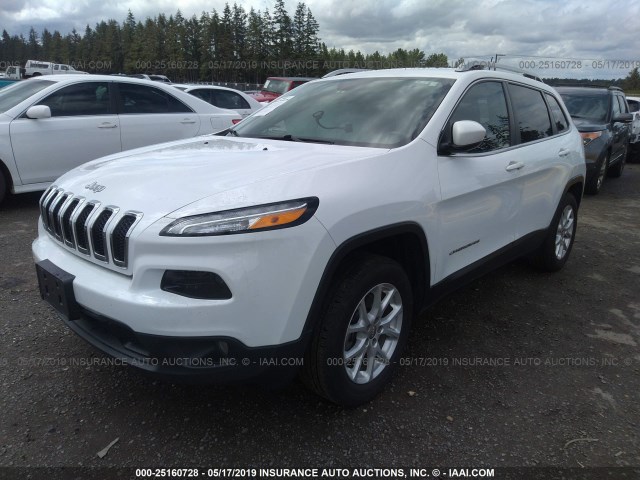 1C4PJLCB6HD236263 - 2017 JEEP CHEROKEE LATITUDE WHITE photo 2