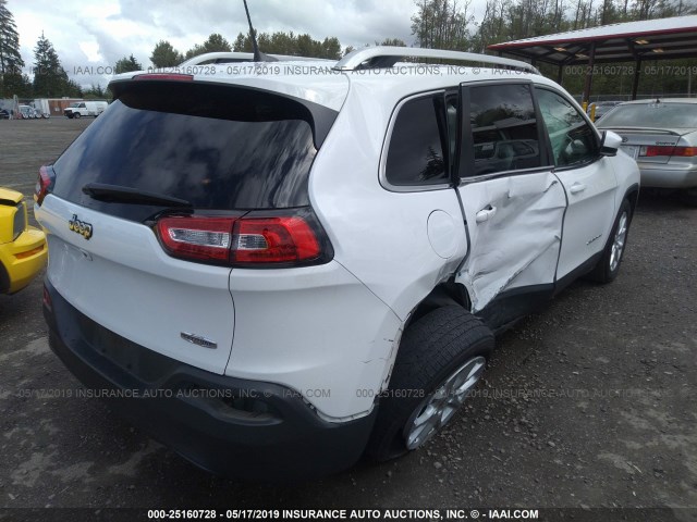 1C4PJLCB6HD236263 - 2017 JEEP CHEROKEE LATITUDE WHITE photo 4