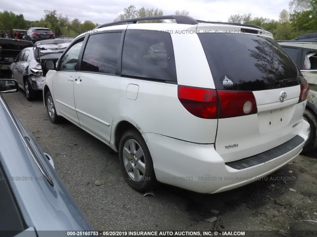 5TDZA23CX4S110076 - 2004 TOYOTA SIENNA CE/LE WHITE photo 3