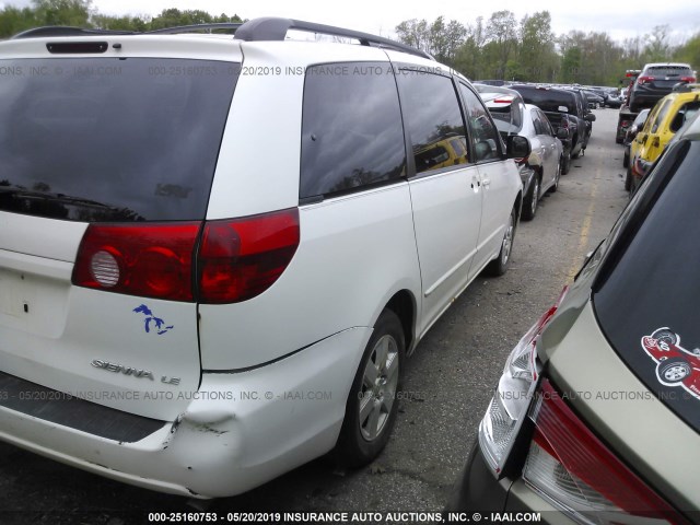 5TDZA23CX4S110076 - 2004 TOYOTA SIENNA CE/LE WHITE photo 4