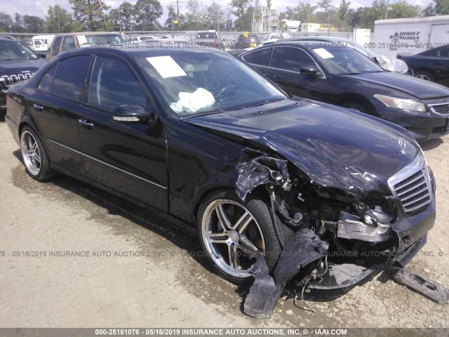 WDBUF56X38B255497 - 2008 MERCEDES-BENZ E 350 BLACK photo 1