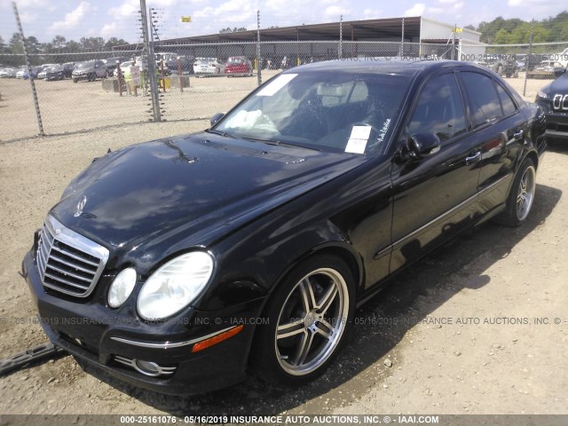 WDBUF56X38B255497 - 2008 MERCEDES-BENZ E 350 BLACK photo 2