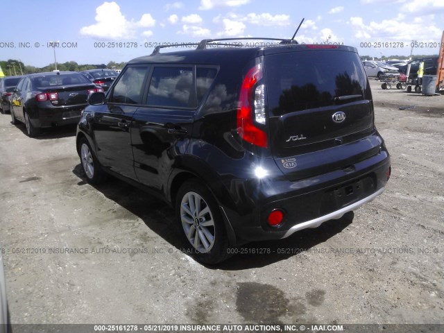 KNDJP3A58J7552561 - 2018 KIA SOUL + BLACK photo 3