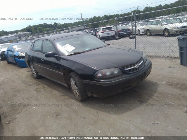 2G1WF52E959216658 - 2005 CHEVROLET IMPALA BLACK photo 1