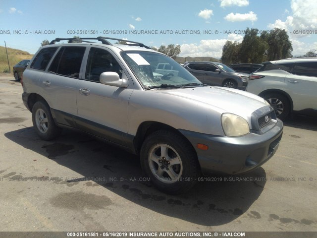 KM8SB12B74U634939 - 2004 HYUNDAI SANTA FE GL SILVER photo 1