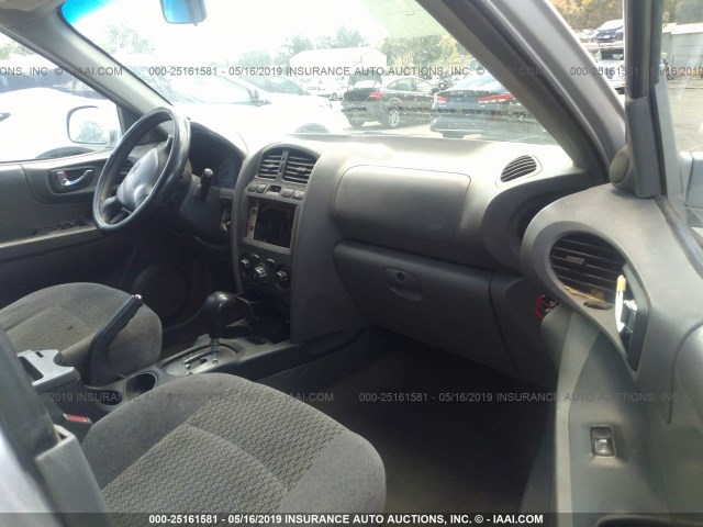 KM8SB12B74U634939 - 2004 HYUNDAI SANTA FE GL SILVER photo 5