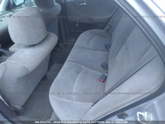 1HGCF86601A137801 - 2001 HONDA ACCORD VALUE SILVER photo 8